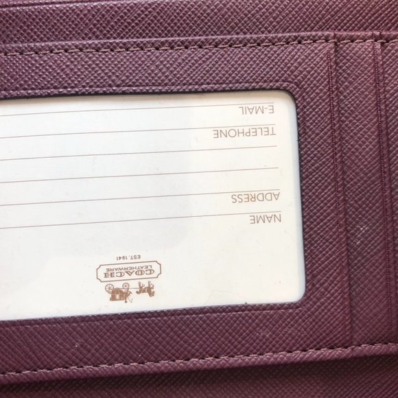 Coach Purple Wallet - Picture 2 of 2